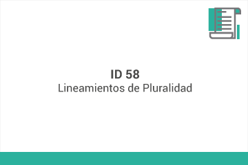 ID 58
Lineamientos de Pluralidad*