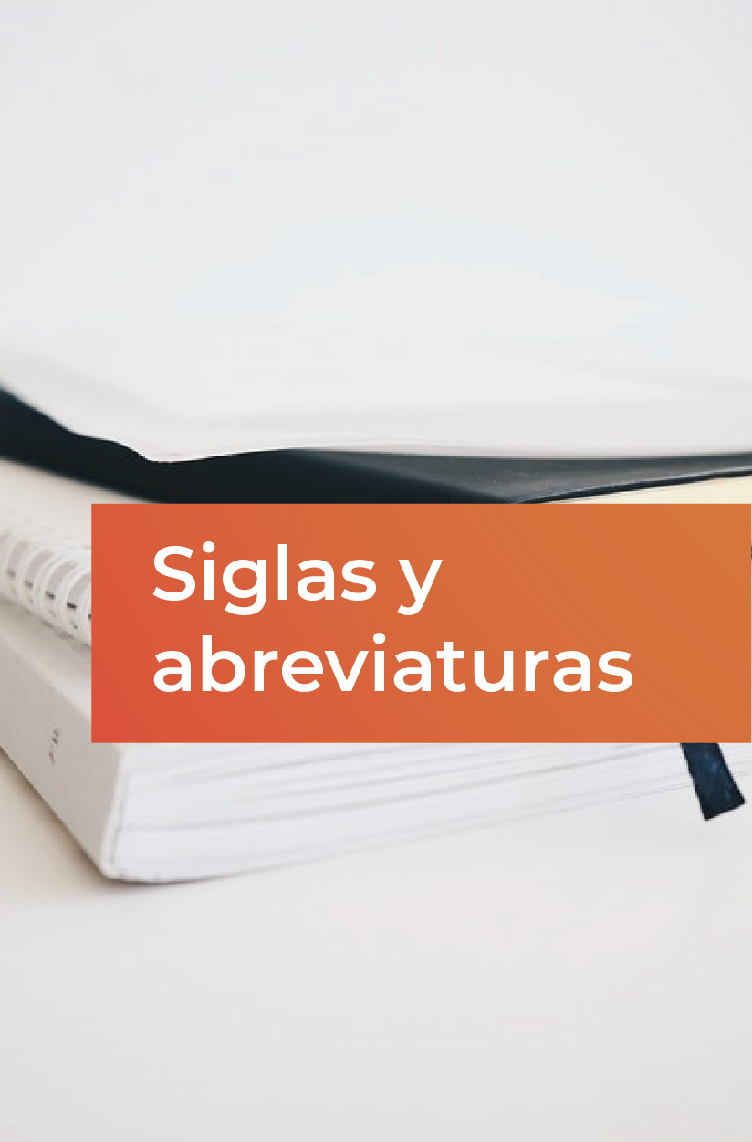 Siglas y abreviaturas